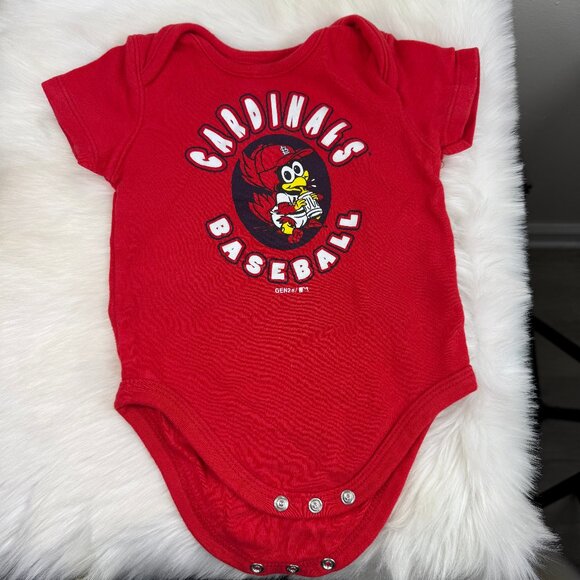 St. Louis Cardinals Baby One Piece Outfit Baseball MLB Size 6/9 Mo - Picture 1 of 5